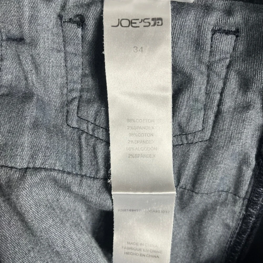 Joe's Jeans The Asher Pants‎ Men 34 Black Slim Fit Corduroy Stretch 5-Pocket